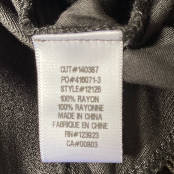 XCVI Dk. Green Floral Embroidery Oversized Fit Boho Tunic Top- Sz-S - Picture 11 of 16